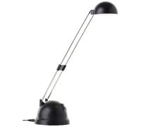 Lampada BRILLIANT Katrina Lampada da tavolo a LED nera | 1x LED integrato da 5,7 W (SMD), (600lm, 2700K) | Scala da A ++ a E | Girevole con interruttore a levetta/testa