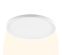 Brilliant Lampada da soffitto a LED Lumaro rotonda, diametro 29 cm x altezza 2,9 cm, 2400 lumen e 4000 Kelvin, bianco neutro, costruzione ultra sottile, colore bianco, risparmio energetico e moderno