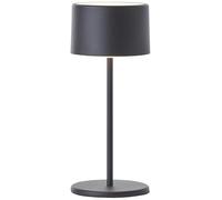 Brilliant Lampada da tavolo a LED, colore nero, dimmerabile e con batteria mobile, con dimmer touch a tre livelli, luce bianca calda, design elegante, a risparmio energetico e flessibile, ricaricabile