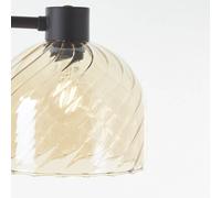 Brilliant Lampada da tavolo Casto, altezza 54 cm, ambra, vetro/metallo Brilliant