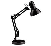 Brilliant Lampada da scrivania Henry, nera, altezza 50 cm, regolabile Brilliant