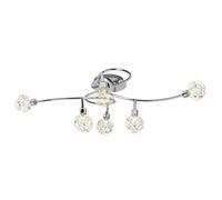 BRILLIANT lampada Joya spot soffitto 6flg cromato | 6x QT14, G9, 33W, adatto per lampade con piedini base (non inclusi) | Scala da A ++ a E | Testa orientabile
