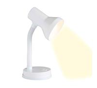 Lampada BRILLIANT Junior lampada da tavolo bianca | 1x R80, E27, 40W, adatto per lampade a riflettore (non incluse) | Scala da A ++ a E | Con interruttore a levetta