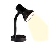 Brilliant Lampada Junior lampada da tavolo nera | 1x R80, E27, 40W, adatto per lampade a riflettore (non incluse) | Scala da A ++ a E | Con interruttore a levetta