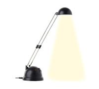 Lampada BRILLIANT Katrina Lampada da tavolo a LED nera | 1x LED integrato da 5,7 W (SMD), (600lm, 2700K) | Scala da A ++ a E | Girevole con interruttore a levetta/testa