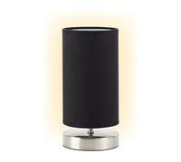 Brilliant Lampada da tavolo Clarie in tessuto nero Brilliant