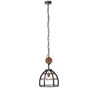 BRILLIANT lampada Matrix lampada a sospensione 34cm nero antico | 1x G95, E27, 60W, adatto per lampade standard (non incluse) Scala da A ++ a E | La catena può essere accorciata