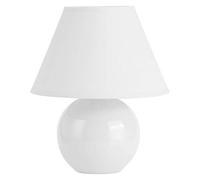 BRILLIANT lampada Primo lampada da tavolo bianca | 1x D45, E14, 40W, adatto per proiettori a caduta (non inclusi) | Scala da A ++ a E | Con interruttore a cavo