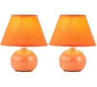 Brilliant lampada Primo lampada da tavolo pesca | 1x D45, E14, 40W, adatto per proiettori a caduta (non inclusi) | Scala da A ++ a E | Con interruttore a cavo (Confezione da 2)