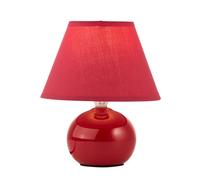Brilliant Lampada Primo lampada da tavolo rossa 1x D45 E14 40W adatto per