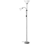 Brilliant lampada Spari illuminante braccio di lettura argento/bianco | 1x A60, E27, 60W, adatto per lampade standard (non incluse) | Scala da A ++ a E | Con interruttore a cavo