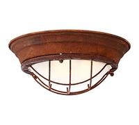 BRILLIANT lampada Typhoon lampada da parete e soffitto 34cm color ruggine/bianco | 2x A60, E27, 40W, adatto per lampade normali (non incluse) | Scala da A ++ a E | Adatto per lampade a LED