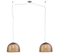 Brilliant Lampadario Sky Rame/ Cromo 2 luci E27 max 60W, Altezza Regolabile