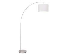 Brilliant Piantana Clarie, bianco, color ferro, 180 cm, tessuto/metallo Brilliant