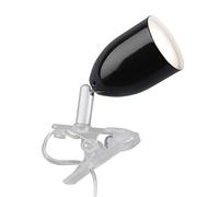 BRILLIANT lampada Leo LED clip lampada black | 1x LED-PAR51, GU10, 3W lampada a riflettore LED inclusa, (240lm, 2700K) | Scala da A ++ a E | Con interruttore a cavo