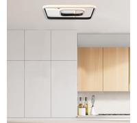 Brilliant LED Plafoniera Merapi Bianco/Nero 40x40cm 34W 3600lm warmweiß3000K [EEK: F]
