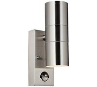 Brilliant Norby - Lampada da parete 2flg Up/Down in acciaio INOX
