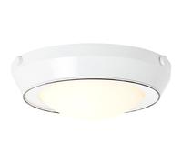 Brilliant Parete & Plafoniera Plains Bianco Metallo Rotondo Ø30cm Max. 2 X 25W