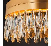 Brilliant Plafoniere LED Celestia, Ø 40 cm, color ottone, cristallo Brilliant