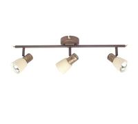 Brilliant, Sistema di faretti da soffitto a 3 luci, metallo, champagne - NUOVO