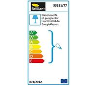 Brilliant Sofia 55331/77 - Barra con 4 faretti E14 max 40 W, in metallo e vetro,