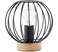 Brilliant | Sorana lampada da tavolo nero/color legno | 1x A60, E27, 40W, adatto per lampade normali (non incluse)