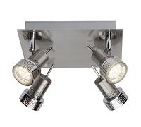 Brilliant, Spot luce con 4 faretti, 3.0 Watt, 240 lumen