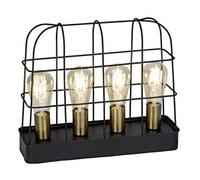 Brilliant Tavolo Terneg Nero Max. 4 x60W E27 senza Lampadina Interruttore [EEK: x]