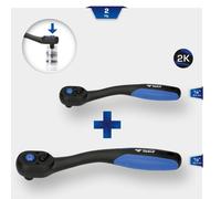 Brilliant Tools 1/4 ", 1/2 " Umschaltknarren-Satz, 2-tlg