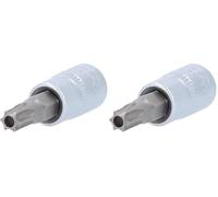 BRILLIANT TOOLS BT020986 Bussola a inserto Torx 1/4",con foro, TB30 [Powered by KS TOOLS] (Confezione da 2)
