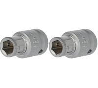 BRILLIANT TOOLS BT021903 Adattatore per inserti 3/8" a 5/16" [Powered by KS TOOLS] (Confezione da 2)