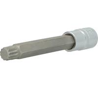 BRILLIANT TOOLS BT022956 Bussola a inserto millerighe 1/2", lunga 140 mm, M14 [Powered by KS TOOLS]