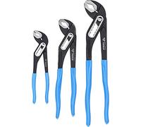 BRILLIANT TOOLS BT064910 Serie di pinze regolabili per tubi, 3 pz., 7",10", 12" [Powered by KS TOOLS]