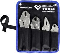 BRILLIANT TOOLS BT065004 Serie di pinze di bloccaggio/a morsetto, 4 pz [Powered by KS TOOLS]