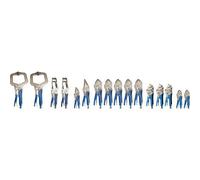 KS BT065016 - Set pinze di serraggio / pinze a morsetto, 16 pezzi