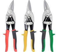 BRILLIANT TOOLS BT067200 Serie di cesoie a doppia leva p.lamiera,3 pzin blister [Powered by KS TOOLS]