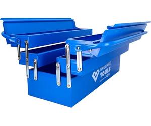 BRILLIANT TOOLS BT150800 Cassetta portautensili metallica, ribaltabile [Powered by KS TOOLS]