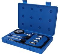 BRILLIANT TOOLS BT581100 Tester compressione per motori a benzina, 8 pz [Powered by KS TOOLS]