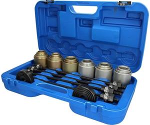 BRILLIANT TOOLS BT672450 Kit bussola di pressione e trazione, con 4 mandrini, 26 pz [Powered by KS TOOLS]