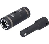 BRILLIANT TOOLS BT691011 1/2" Serie di bussole per avvitatore a impulsi 4in1, 2 pz [Powered by KS TOOLS]