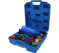 BRILLIANT TOOLS BT711110 Serie di imbuti di riempimento Olio Master con Braccio angolato Girevole, 15 pz [Powered by KS Tools]