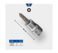 Brilliant Tools Bussola a inserto a croce PH 3/8", PH2 Quantità:1