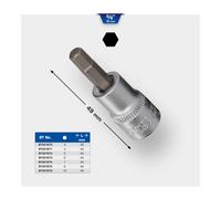 BRILLIANT TOOLS BT021871 Bussola a inserto con esagono incassato 3/8", 4 mm [Powered by KS TOOLS]