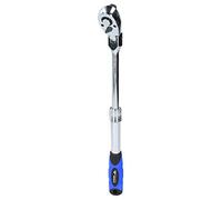 Brilliant Tools Carraca reversible telescópica de 1/2" con cabezal flexible - N