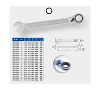 Brilliant Tools Chiave a cricco, reversibile, 6mm Quantità:1