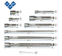 Brilliant Tools Kippverlängerungs-satz 1/4 " + 3/8 1/2 ", 9-tlg