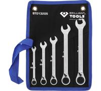 Brilliant Tools Kit Chiavi Combinate,5-tlg,Commutabile,8-19 MM