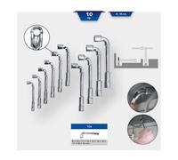 Brilliant Tools Serie di chiavi a bussola doppie, 10pz. Quantità:1