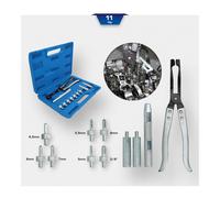 Brilliant Tools Serie di montaggio e smontaggio di guarnizioni dello stelo valvole, 11pz. Quantità:1