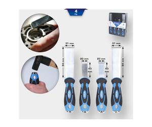 Brilliant Tools Serie di raschietti universale, 4pz. Quantità:1